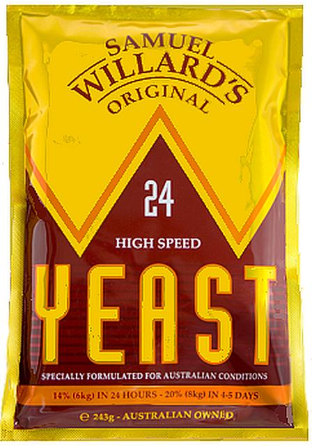 Samuel Willard's 24hr Turbo Yeast